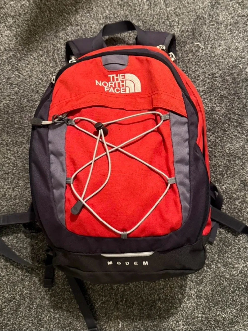 The North Face Red & Gray Men’s Modem Backpack